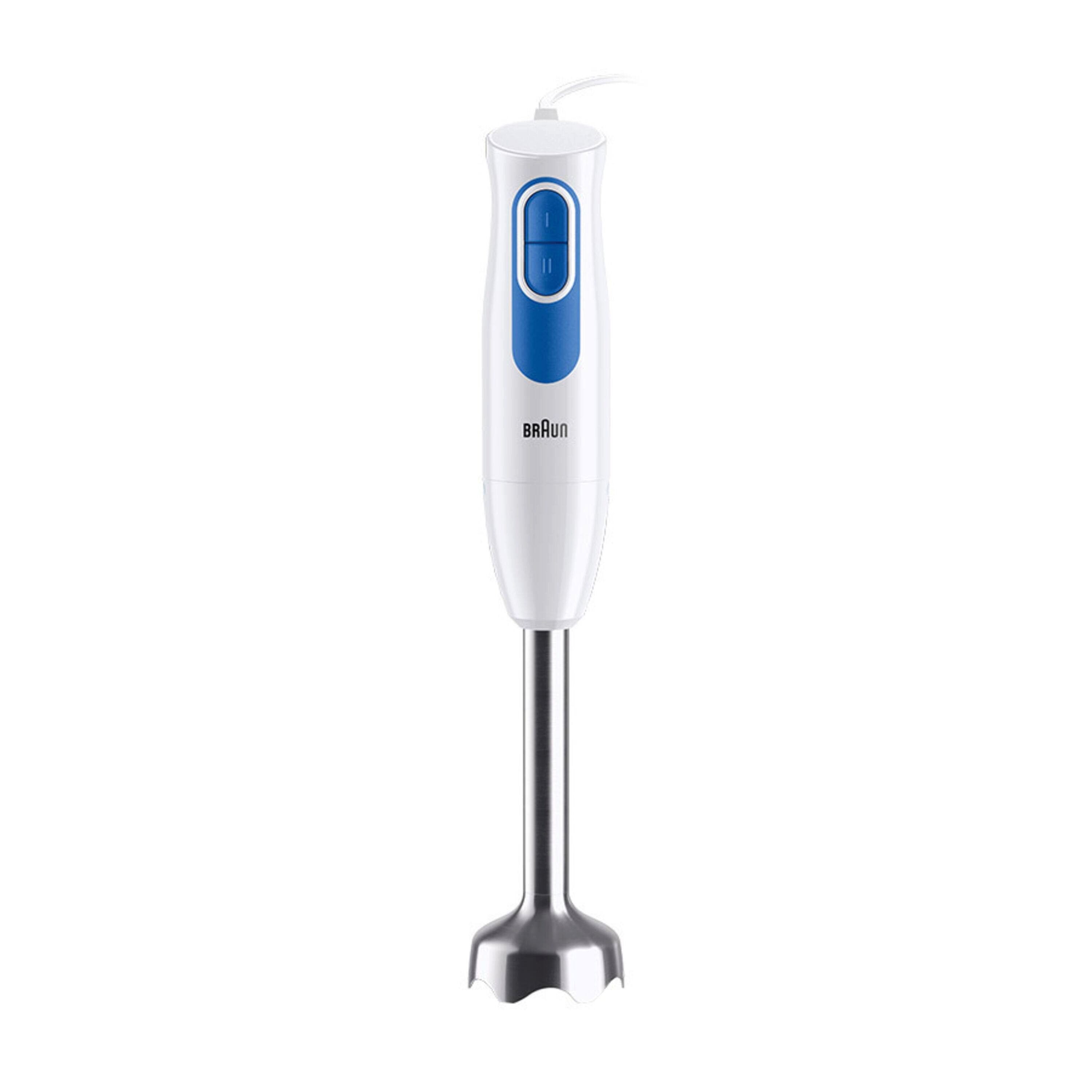 Braun Stabmixer MultiQuick 2 MQ 20.001 M - 600 W, 2 Geschwindigkeiten, Edelstahl, 600 W, Leicht, Pürierstab, Mixer, Zubehör spülmaschinenfest, Babybrei