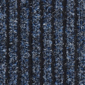Fußmatte Fußmatte Blau Gestreift 40x60 cm, vidaXL, Rechteckig