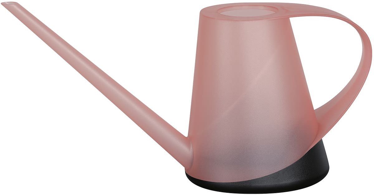 Geli Gießkanne Capri 1,3 Liter Transparent Rosa (1-tlg), geeignet für den Innenbereich