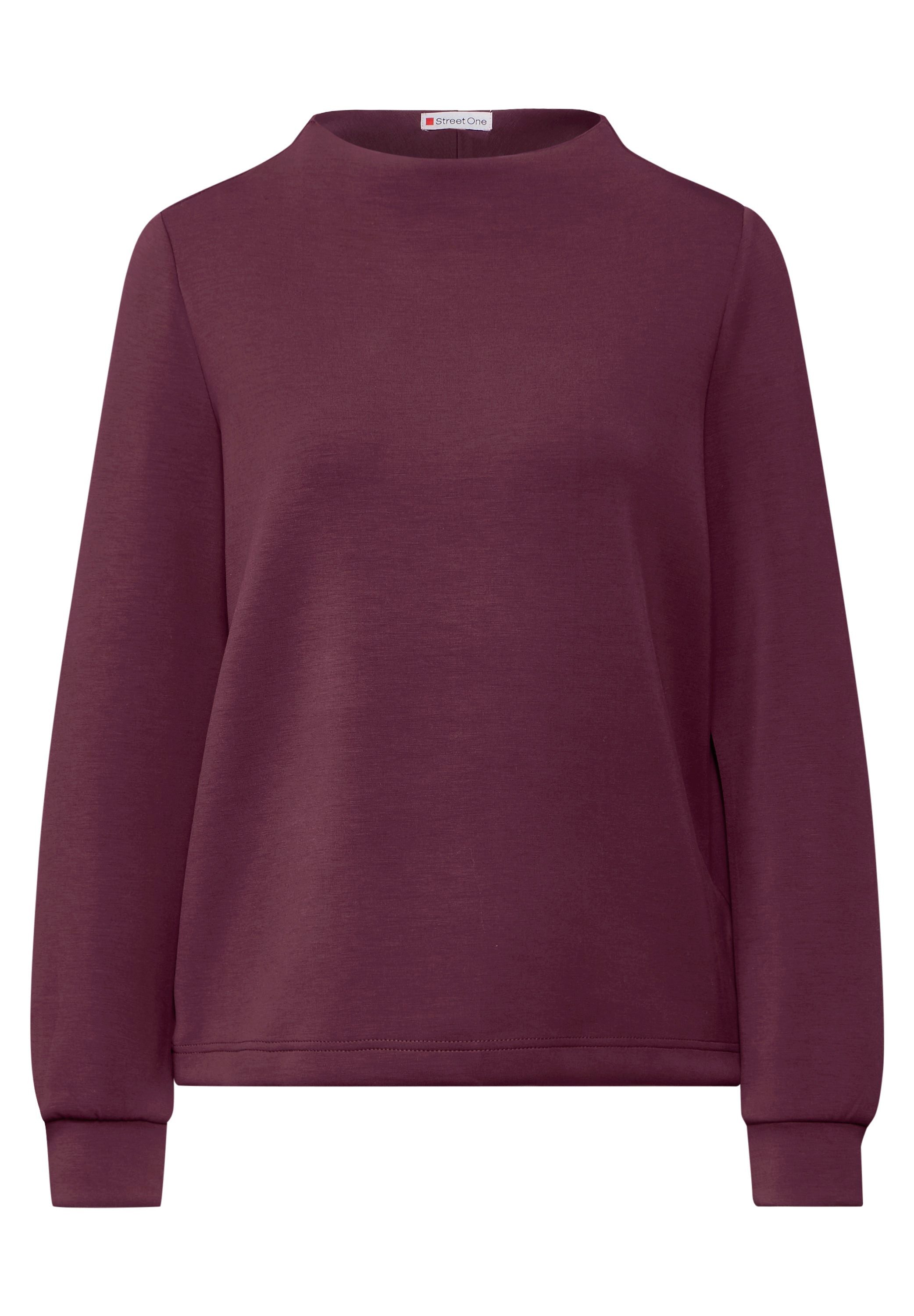 STREET ONE Langarmshirt Silk-Look Shirt (1-tlg) günstig online kaufen