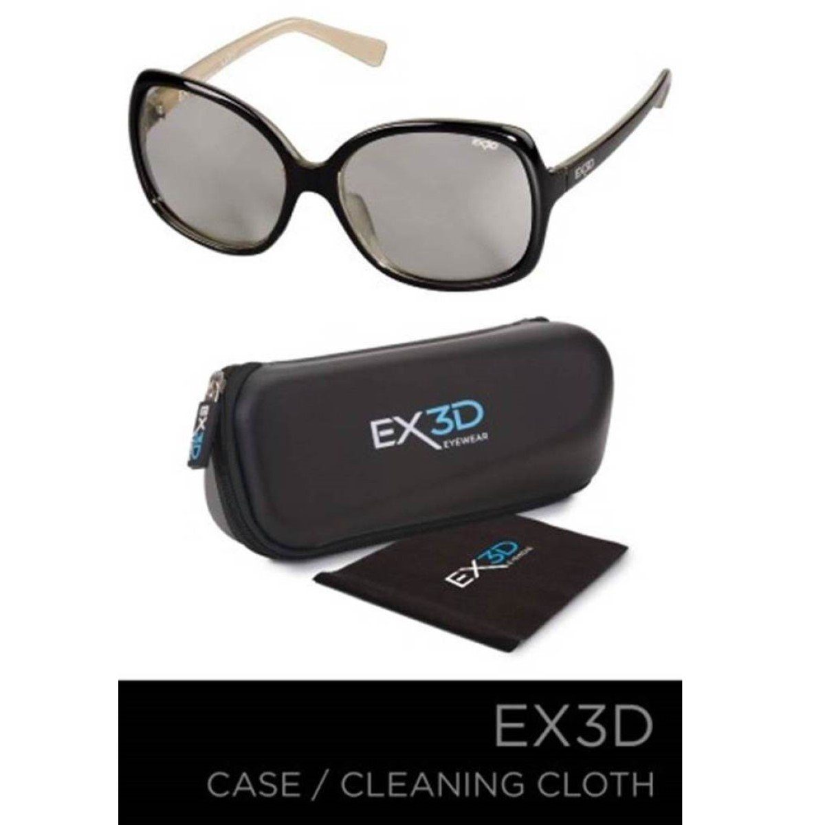 Hama 3D-Brille Damen 3D Brille Passiv Retro Polfilterbrille, Passiv Polarisation Masterimage RealD Zertifizierung 3D-Kino HD TV