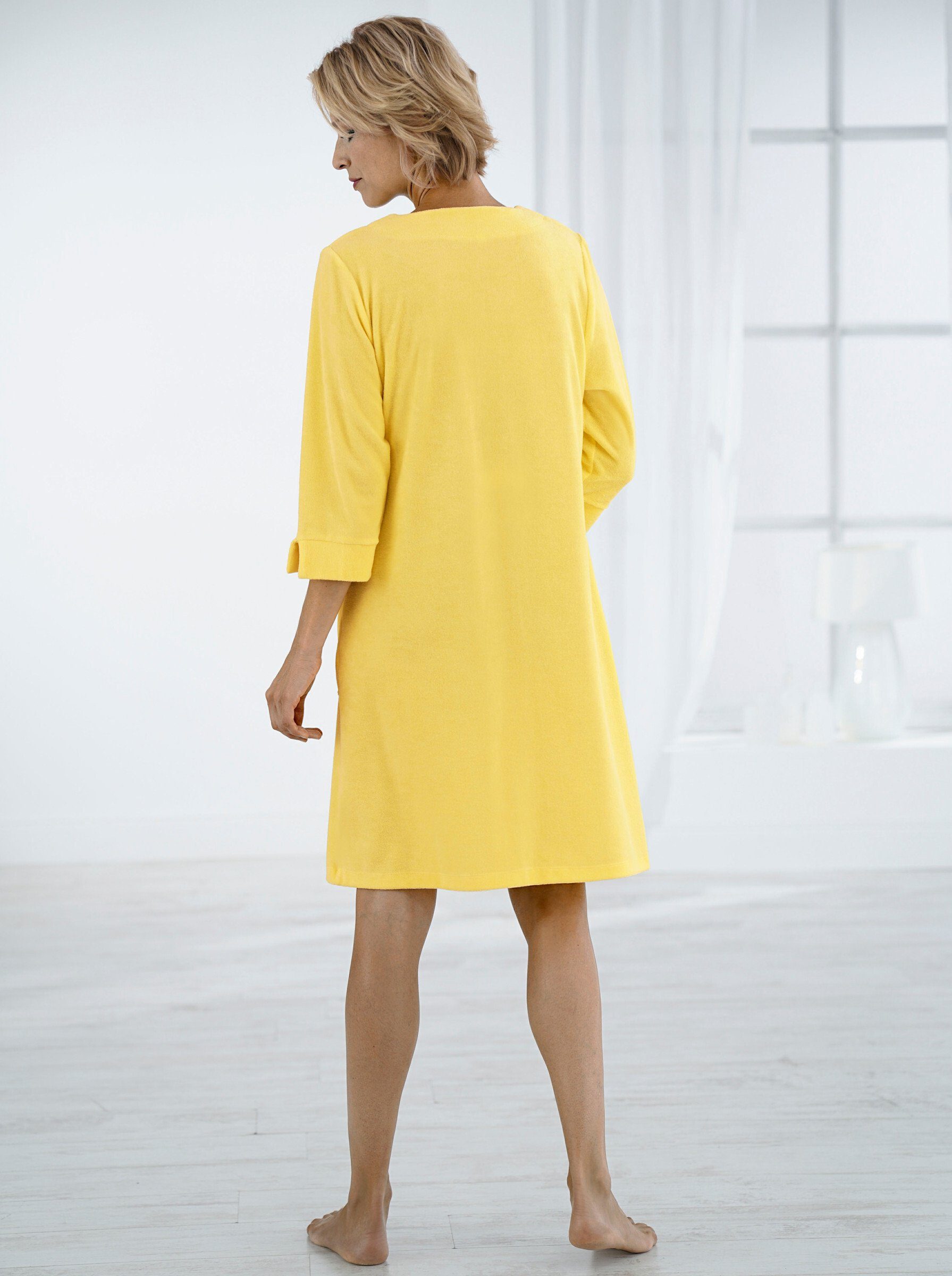 Witt Damenbademantel Bademantel ., Länge ca. 100 cm, Baumwolle, Reißverschl günstig online kaufen