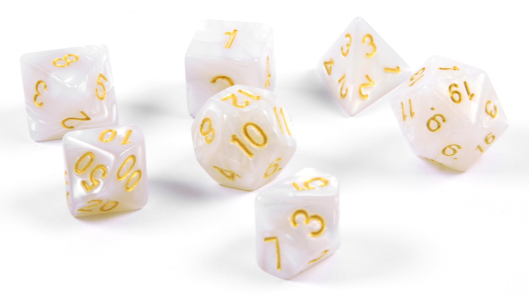 SHIBBY Игрыsammlung 7 polyedrische DND Würfel für Rollen- und Tabletopspielemit Beutel