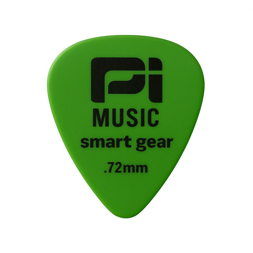 pi-music Plektrum Gitarrenplektrum – 0,72mm Medium Grün
