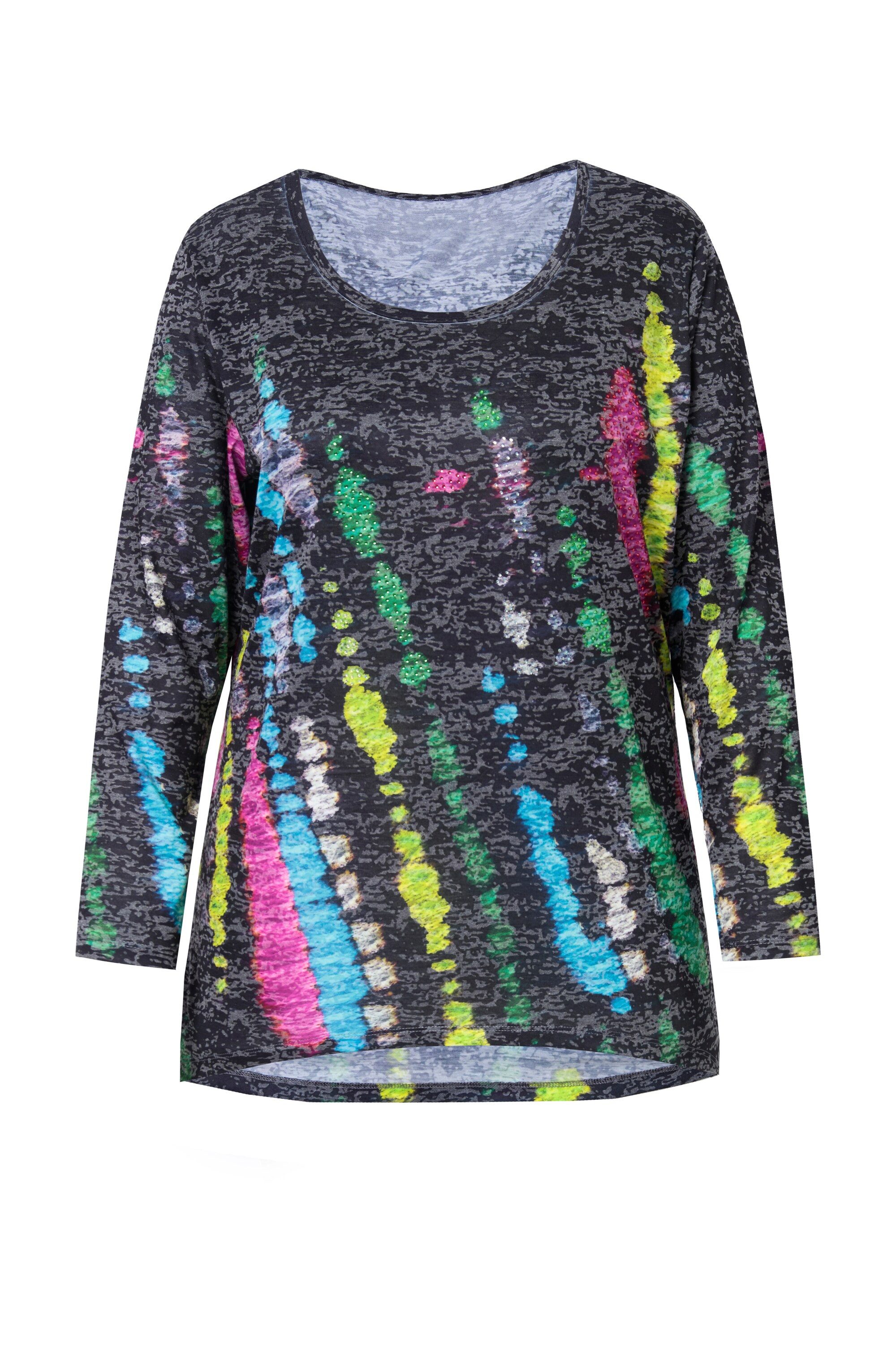 Angel of Style T-Shirt T-Shirt A-Linie Batik-Streifen Langarm günstig online kaufen