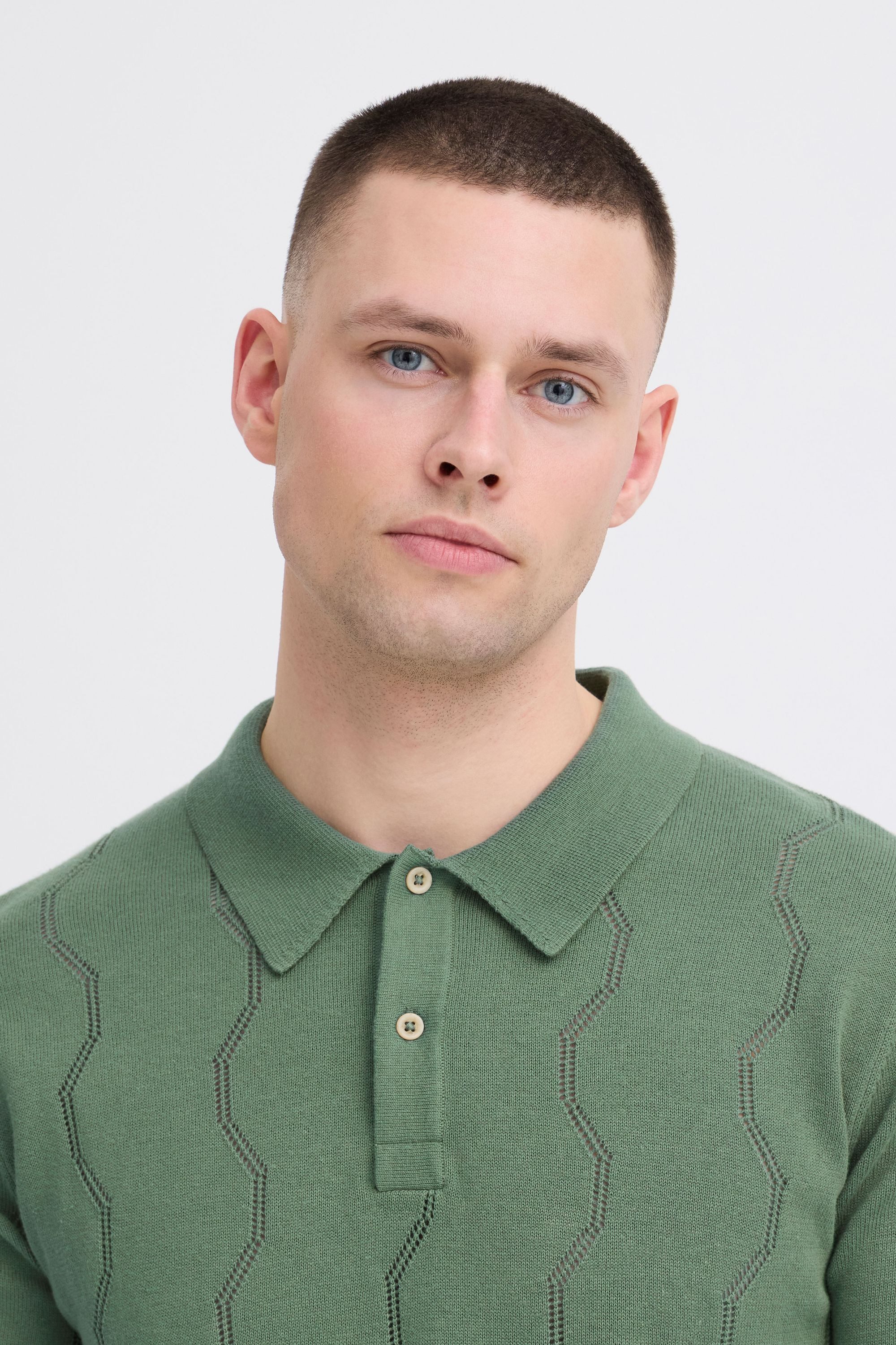 Blend Poloshirt BHDuran Knit Modernes Poloshirt mit Lochstrickmuster – Bild 5 von 5