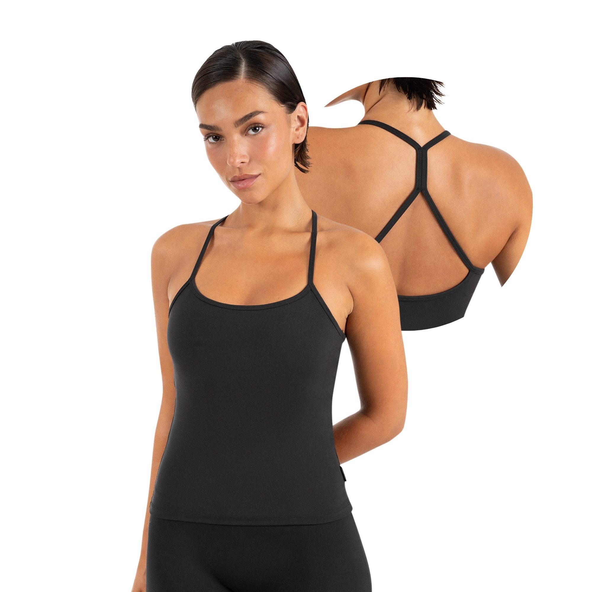 Smilodox Tanktop Lunara Damen, Sommertop, Slim Fit, mit Rundhals, für Gym & Alltag Stretch-Komfort, Elastisches Design, Körpernahe Passform, Gymwear