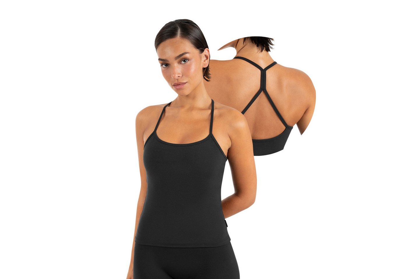 Smilodox Tanktop Lunara Damen, Sommertop, Slim Fit, mit Rundhals, für Gym & Alltag Stretch-Komfort, Elastisches Design, Körpernahe Passform, Gymwear