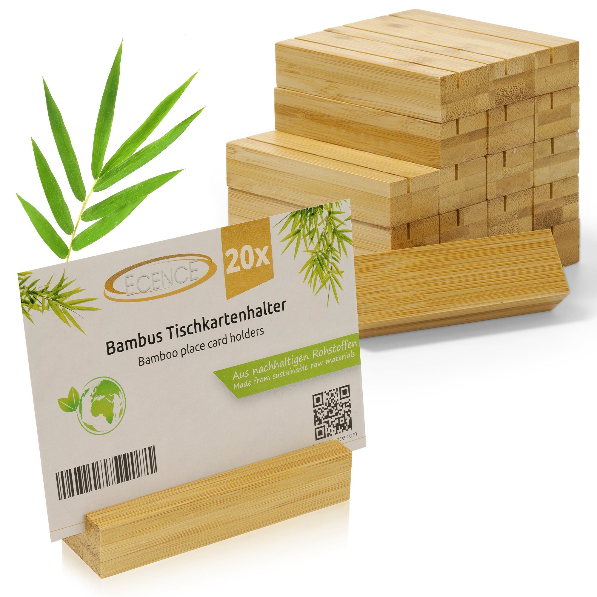 ECENCE Tischkartenhalter 10x Tischkartenhalter Tischnummern Hochzeit, Card, (10-tlg)