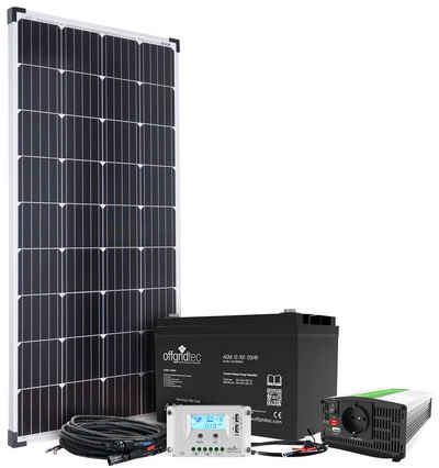 offgridtec Solaranlage Autark S-Master, 130 W, Monokristallin, (Set)