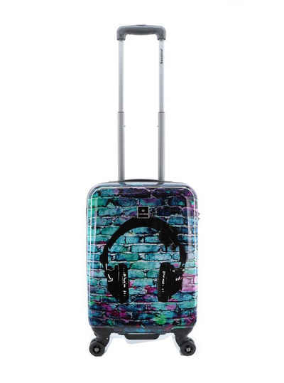 Saxoline® Koffer Spinner 4 Rollen TSA Gr. S/M/L/SET Headphone, 4 Rollen, TSA-Zahlenschloss