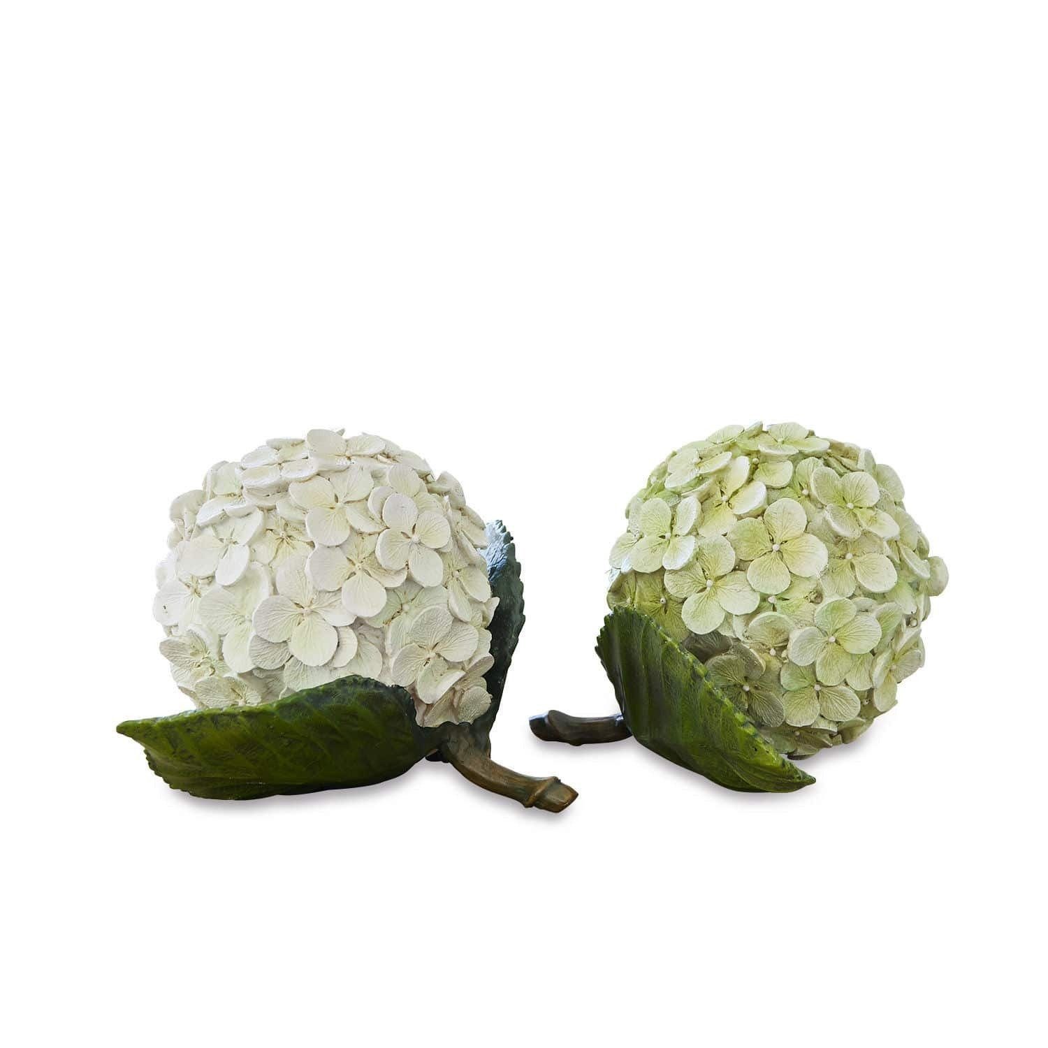 Kunstblume Dekoblume 2er Set Hortensie grün/weiß, Mirabeau, Höhe 13.0 cm