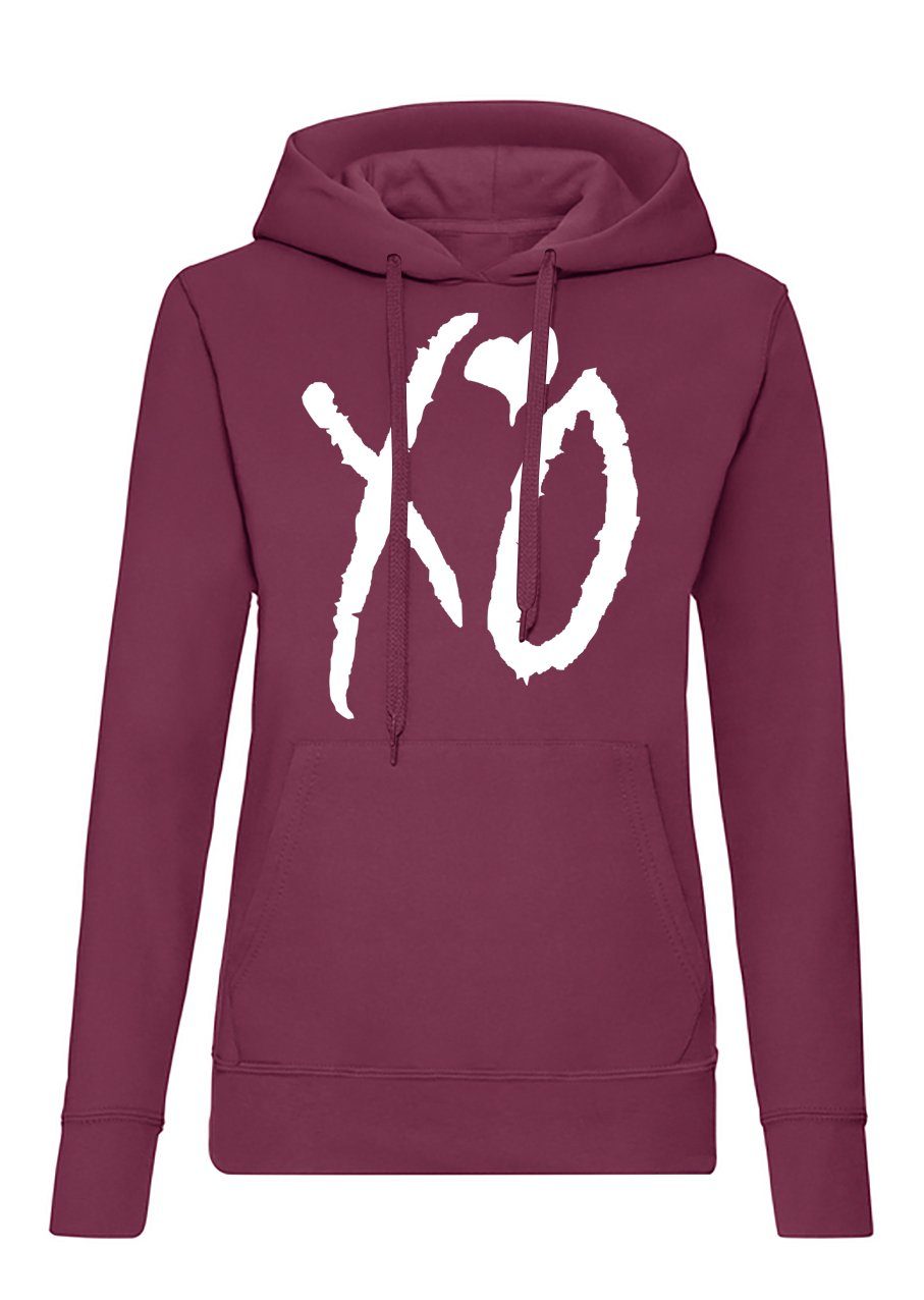 Blondie & Brownie Hoodie Damen XO Starboy Kisses and Hugs Musik Mit Kapuze