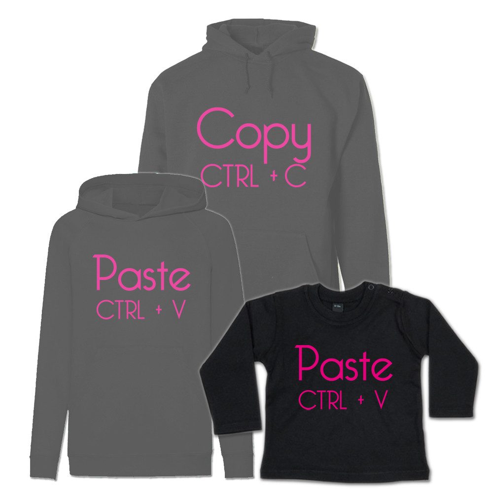 G-graphics Kapuzenpullover Copy & Paste (Familienset, Einzelteile zum selbst zusammenstellen) Kinder & Erwachsenen-Hoodie & Baby Sweater