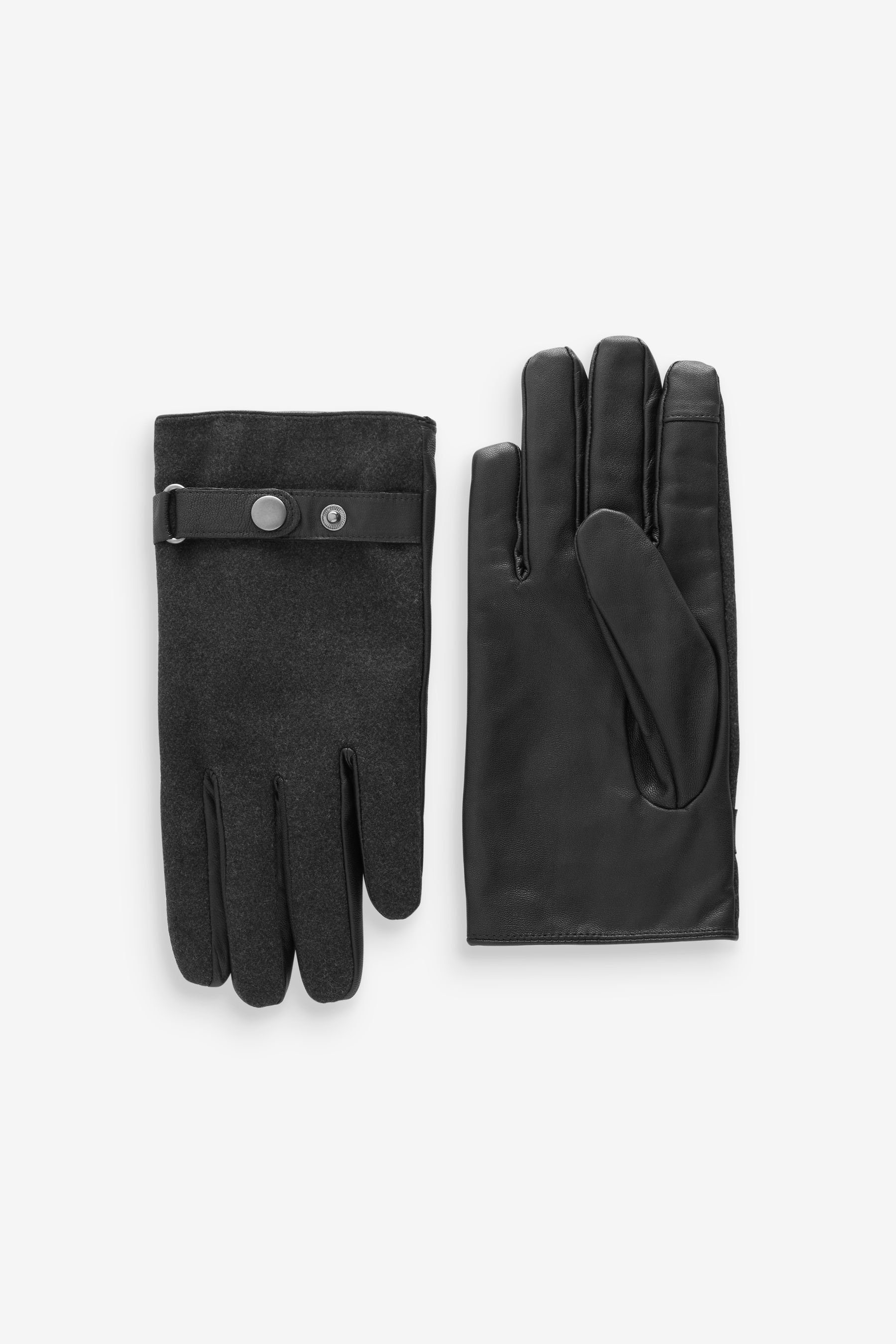 Next Lederhandschuhe Lederhandschuhe Charcoal Grey | Handschuhe