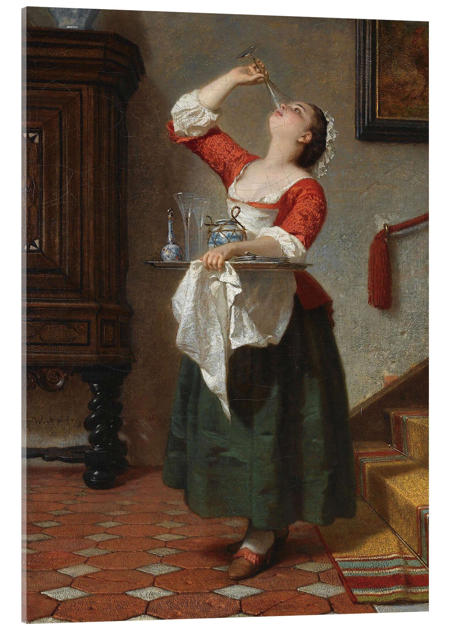 Posterlounge Wandbild Das Naschkätzchen, Wilhelm August Lebrecht Amberg, erhältlich als Poster, Leinwandbild, Wandsticker oder Acrylglasbild