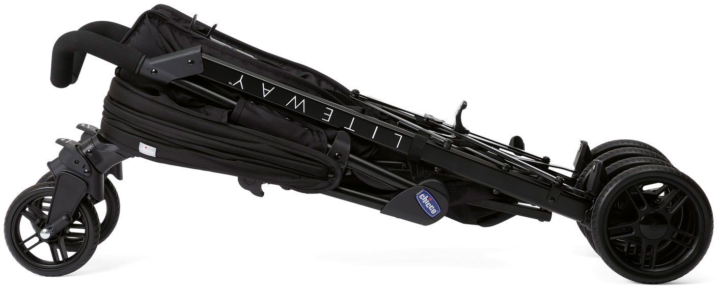Chicco Sportbuggy Lite mit Black, Jet Aluminium-Rahmen Way4