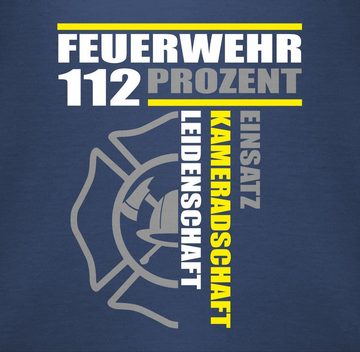Shirtracer Shirtbody Feuerwehr 112 Prozent - Einsatz Kameradschaft Leidenschaft - Freiwilli Feuerwehr