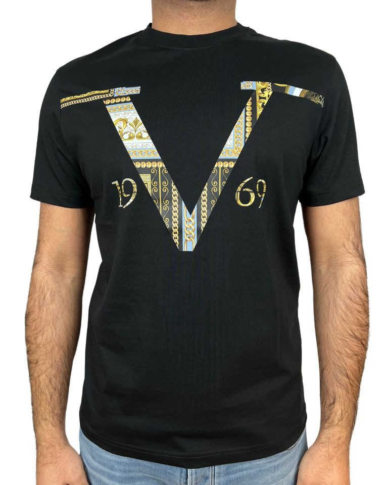 19V69 ITALIA T-Shirt - Baroque R-Neck T-Shirt günstig online kaufen