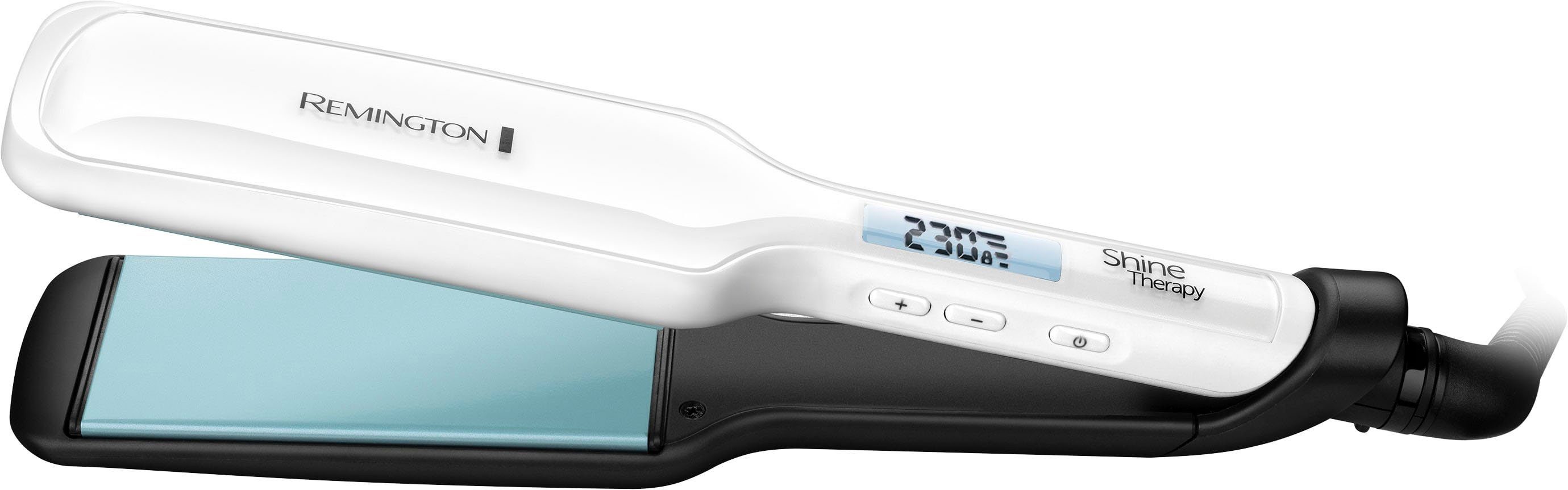 Remington Glätteisen Shine Therapy, S8550, breiter Haarglätter Keramik-Beschichtung, angereichert mit Arganöl & Vitamin E, 9 Temperatureinstellungen