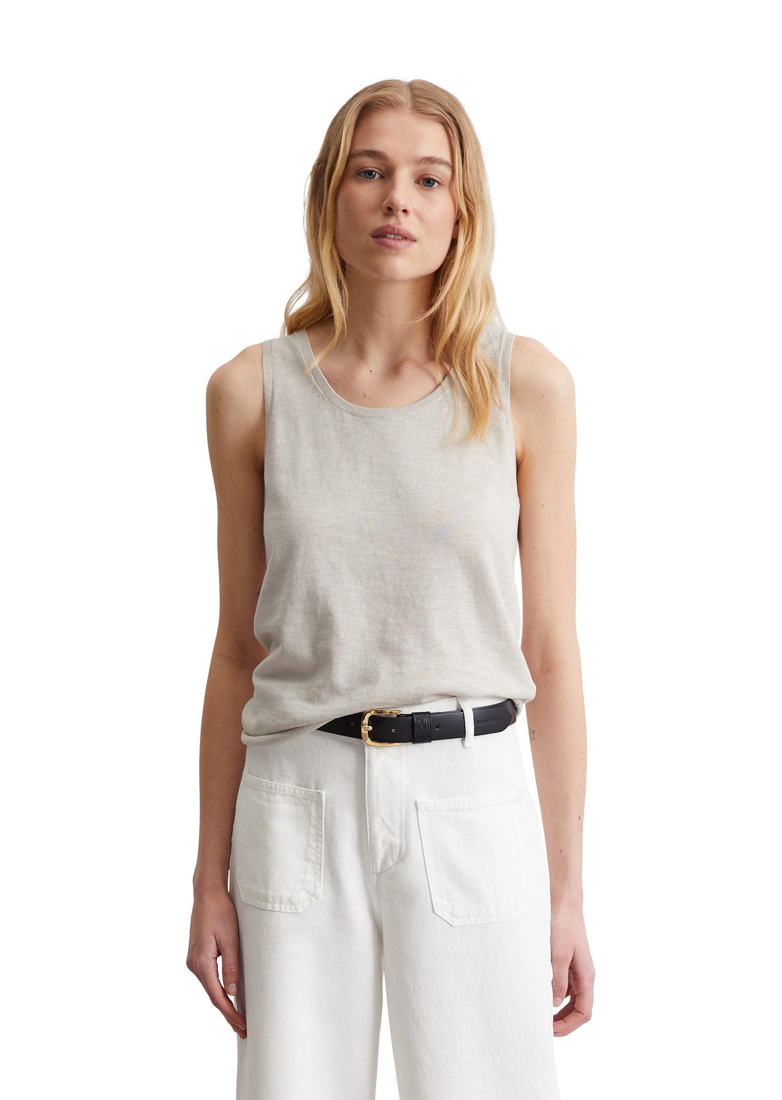Marc O'Polo Strickpullover aus Organic Cotton-Leinen-Mix günstig online kaufen