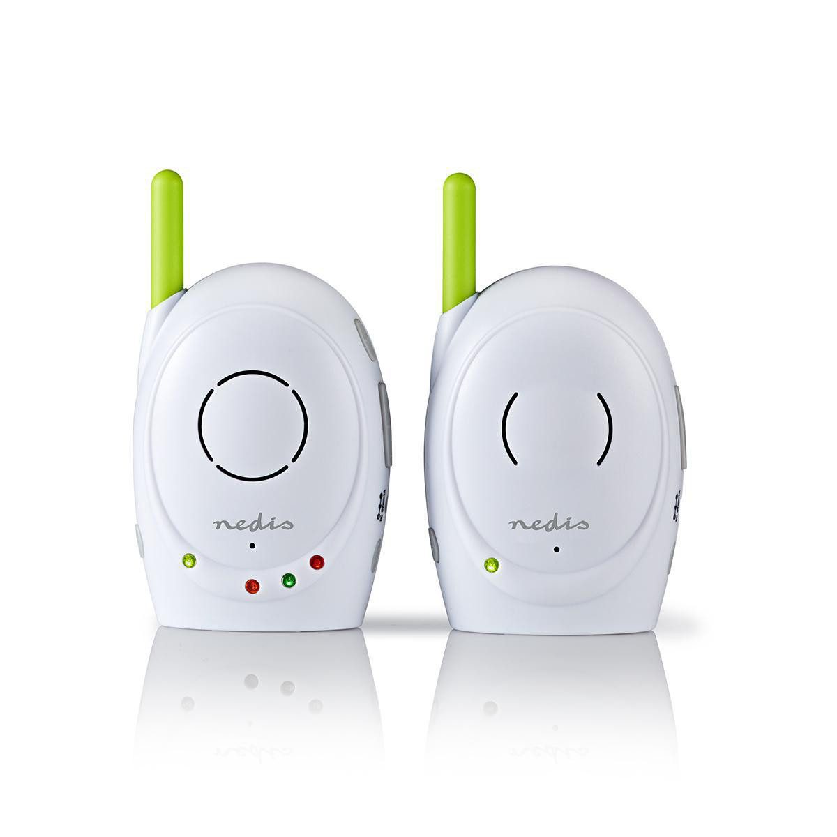 Nedis Video-Babyphone BAMO110AUWT, 1-tlg., FHSS, Intercom-Funktion, Reichweite bis 300 m, Batteriebetrieb