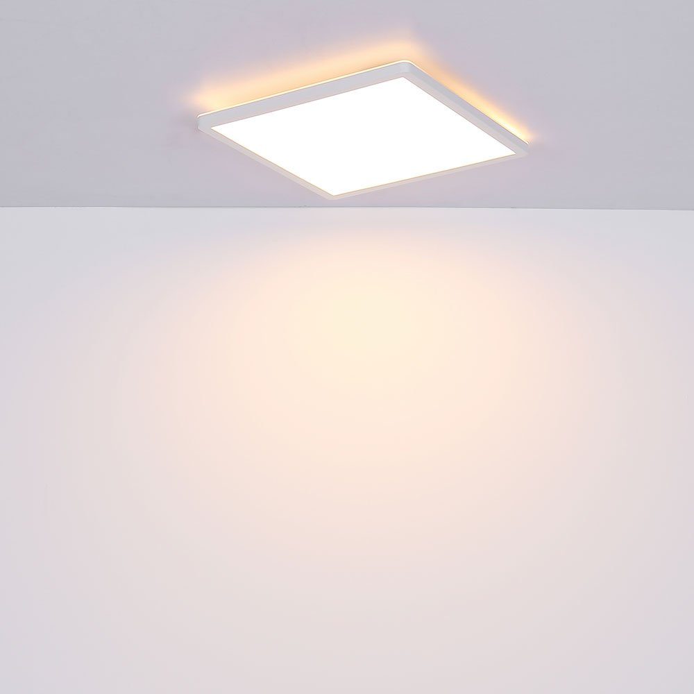 etc-shop LED Deckenleuchte, fest IP44 Lampe Badezimmer verbaut, Deckenleuchte LED-Leuchtmittel Warmweiß, Deckenlampe LED