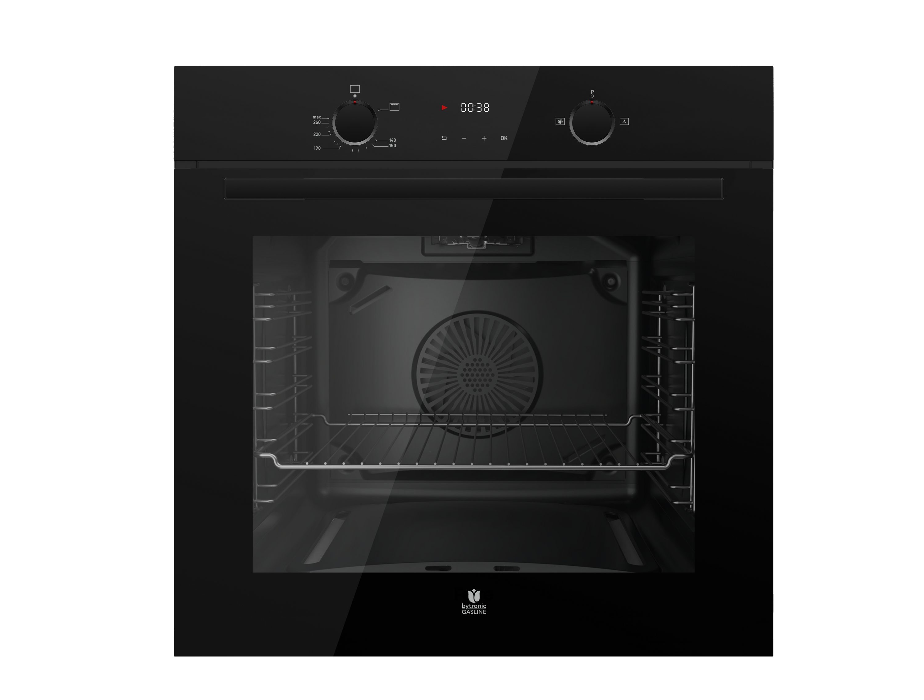 Gasline Gasherd-Set Gasline Herdset GB850-FIB mit Gasbackofen+Gaskochfeld 60cm 4 Brennern
