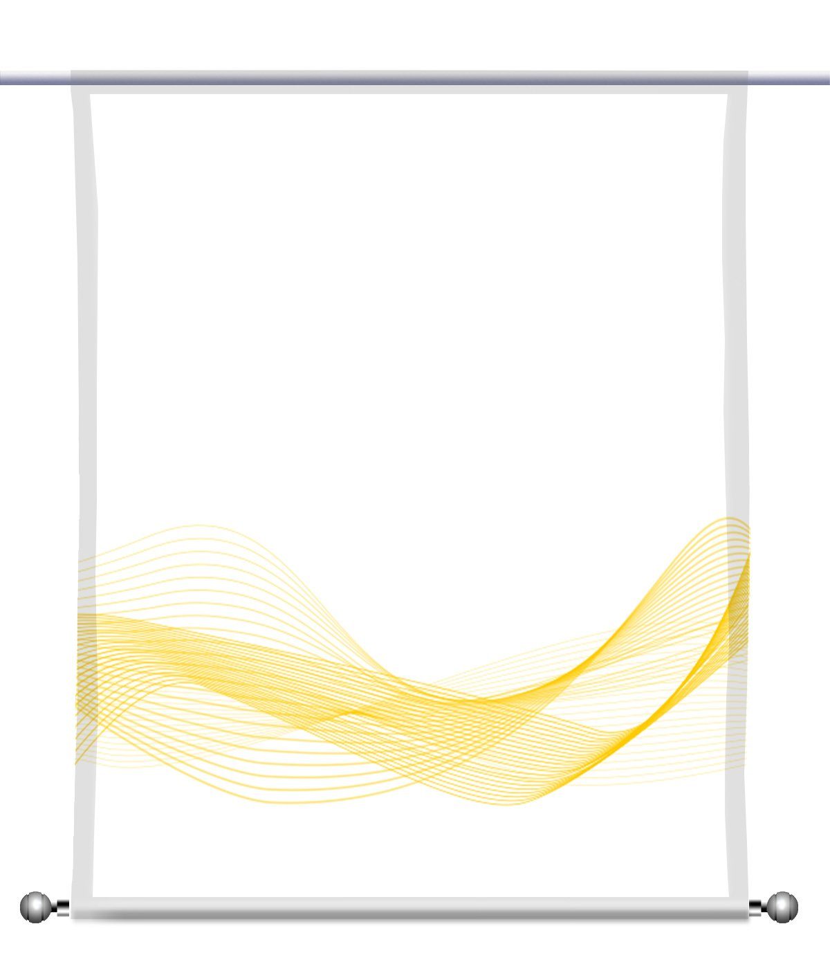 Scheibengardine Stream Horizon gelb - rechteckig, Scheibenhänger, gardinen-for-life, Qualität