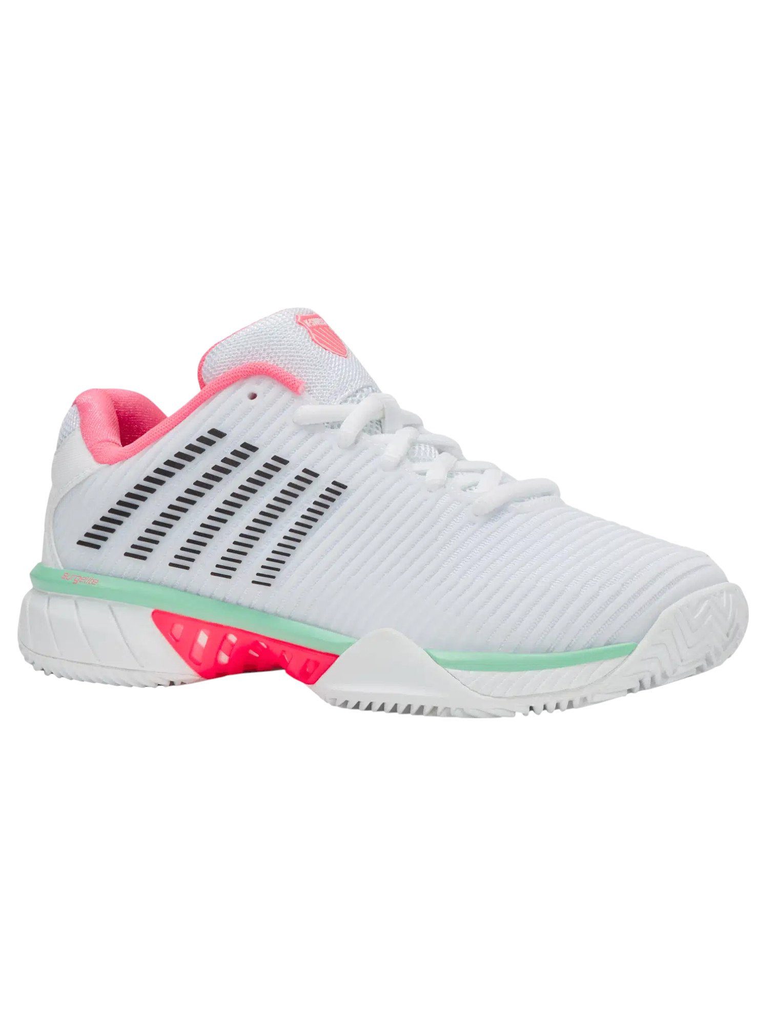 Hypercourt Express 2 HB Clay/Sandplatz 2025 weiss/pink/mint Damen Tennisschuh