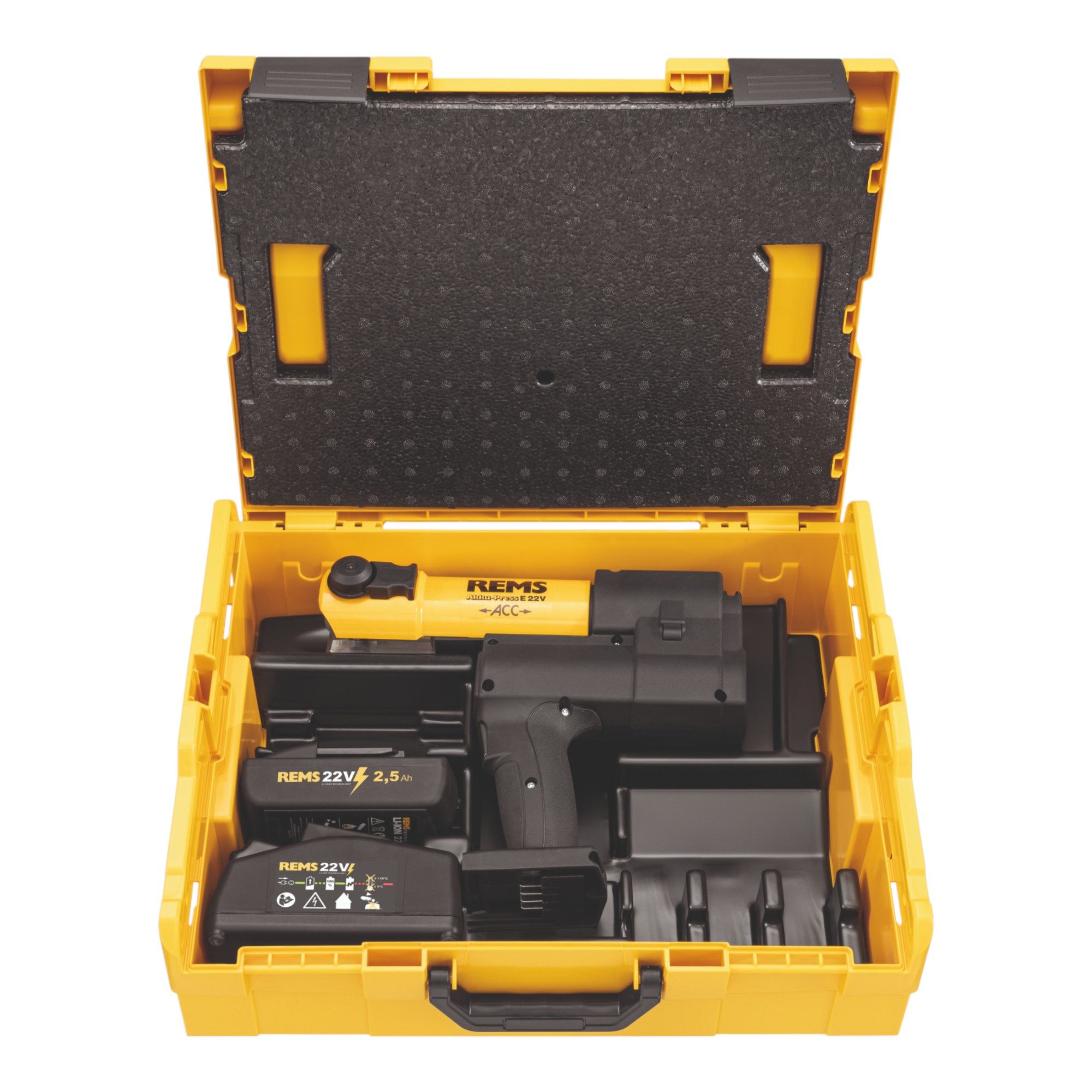 Rems Werkstattpresse E 22V ACC Basic-Pack Akku Radialpresse 22 V 32 kN (576017 R220)