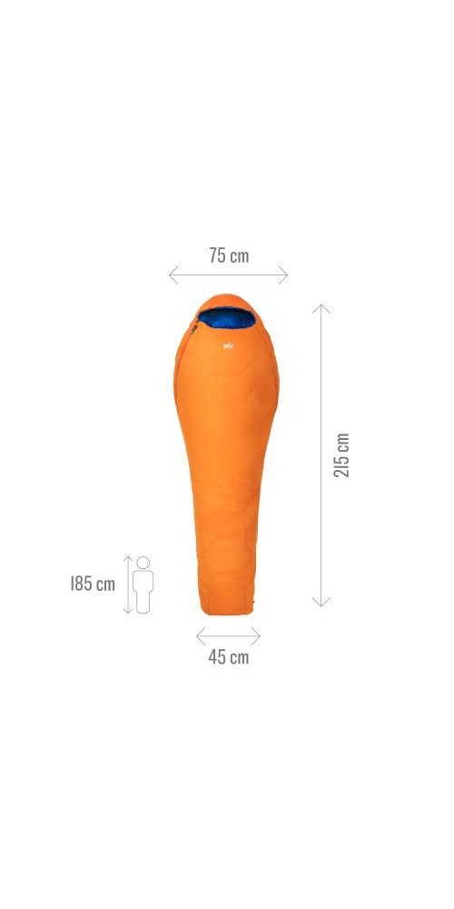 Millet Schlafsack Baikal 750 Reg (2-Jahreszeiten-Schlafsack, Gauche)