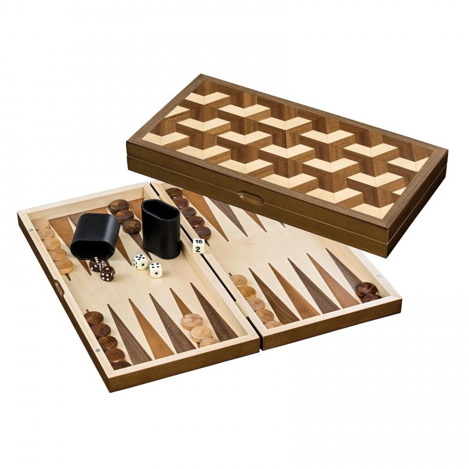 Philos Spiel, Backgammon Zakynthos - medium - Magnetverschluss