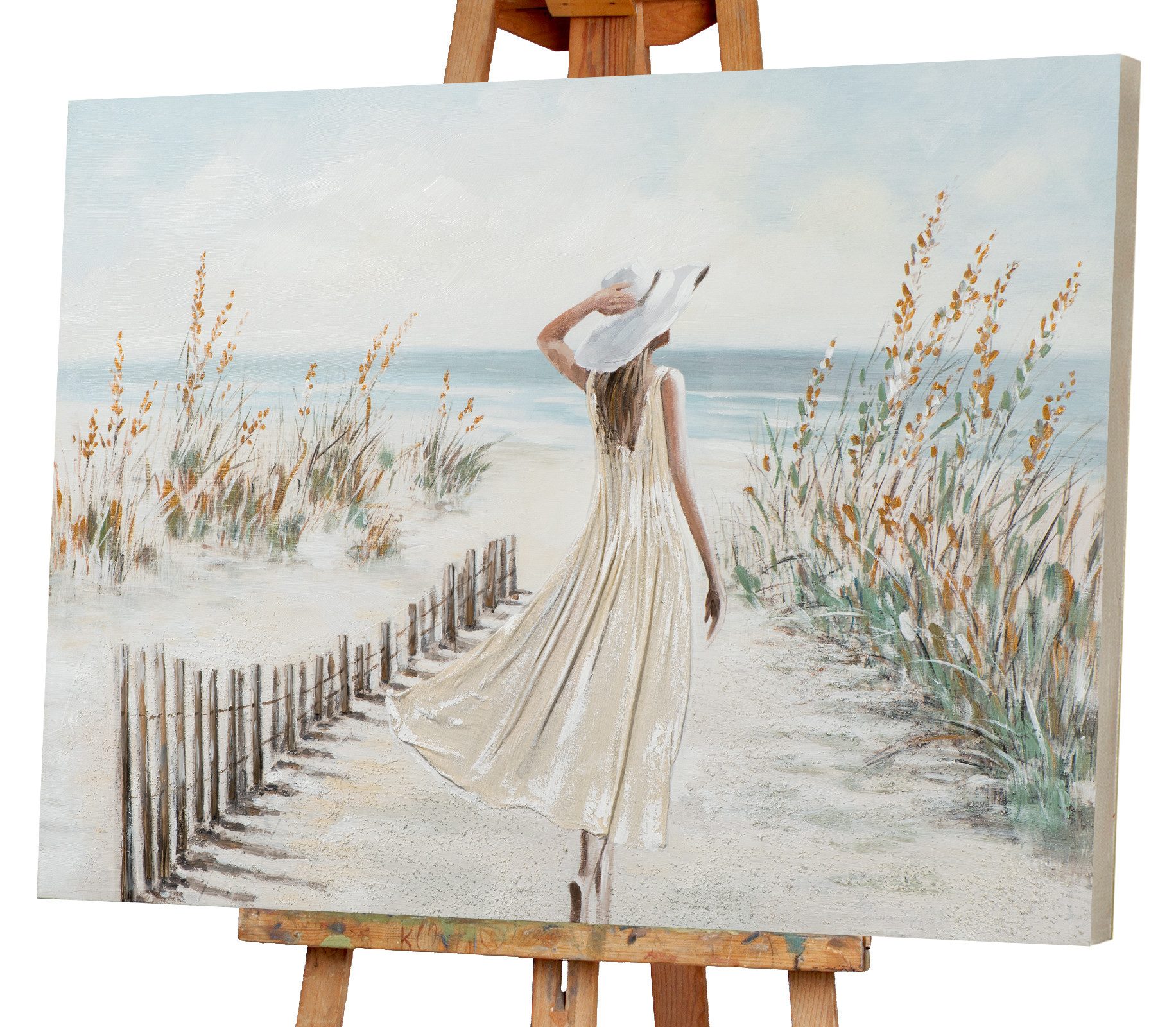 ArtUniverse Gemälde Schönheit am Meer 80 x 120 cm, Menschenmotiv