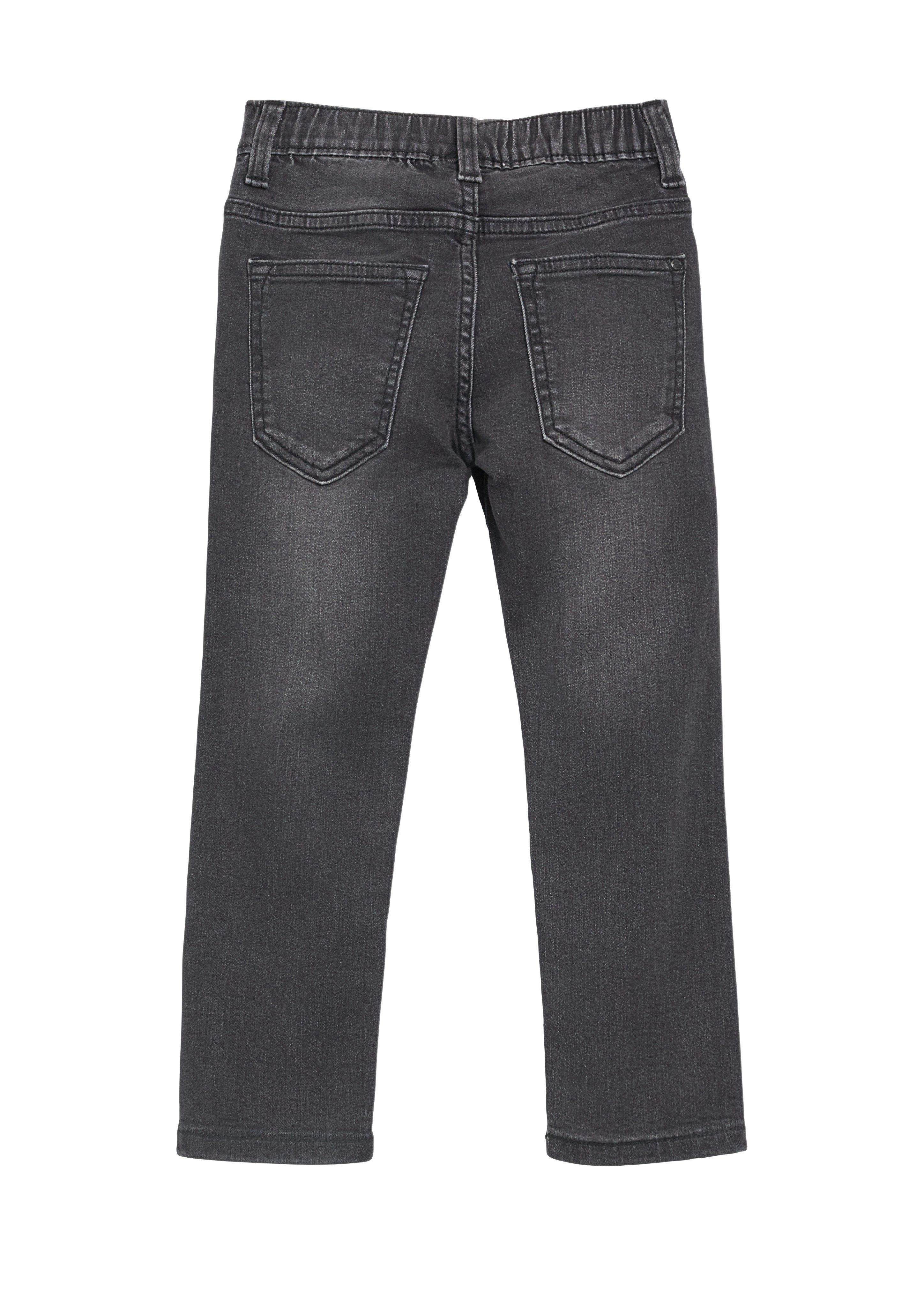 s.Oliver Junior 5-Pocket-Jeans mit elastischem Bund und Kordelzug