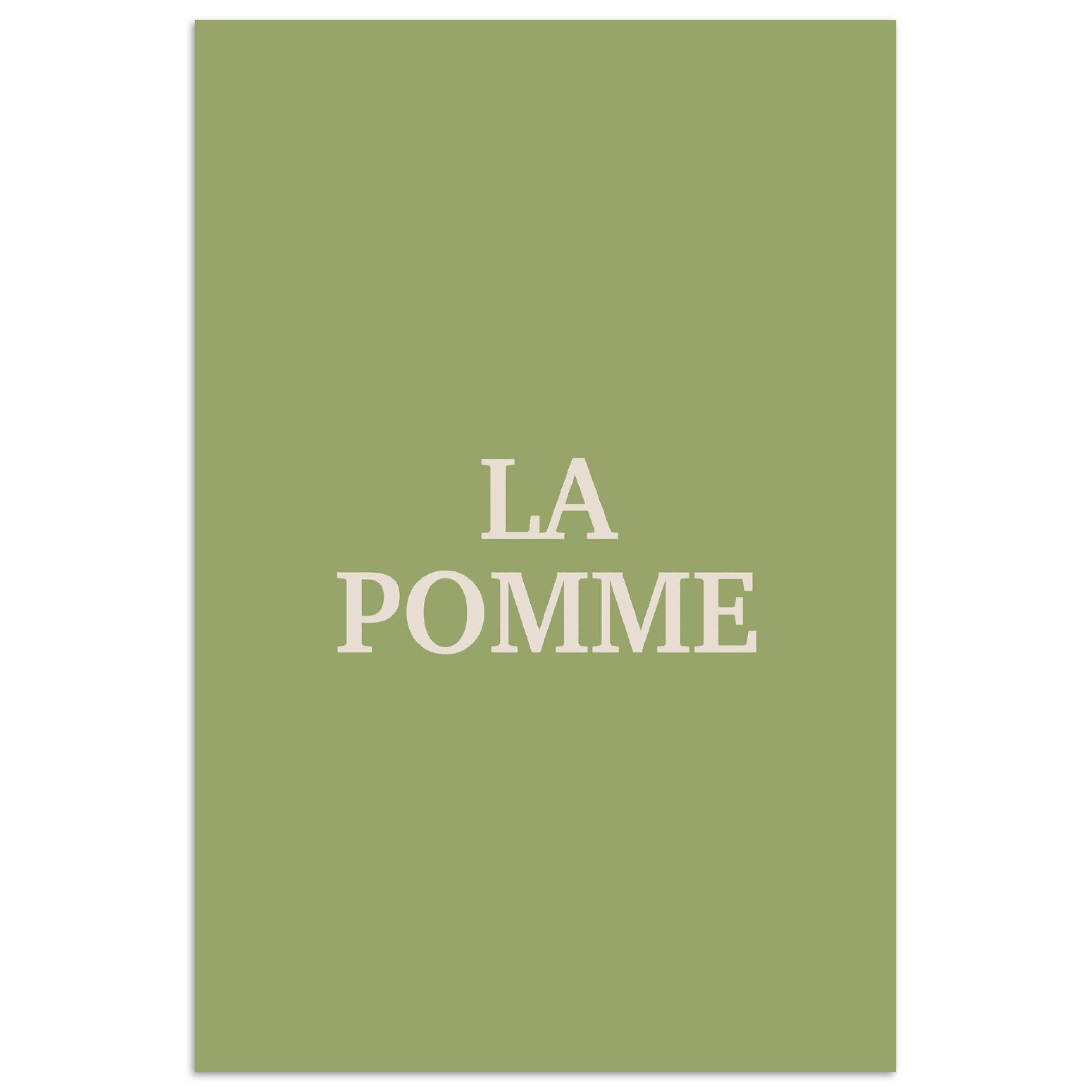 Poster Apfel - Grün - Minimalistisch