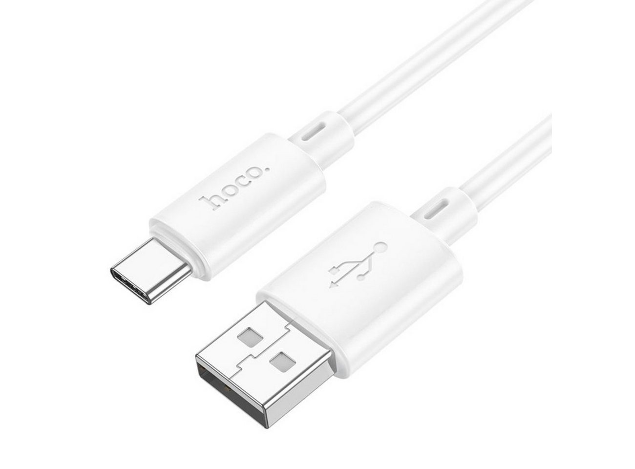 hoco. X88 USB-Kabel, USB-A Stecker, USB-C Buchse, Langlebiges 3A Schnellladekabel mit PVC-Beschichtung