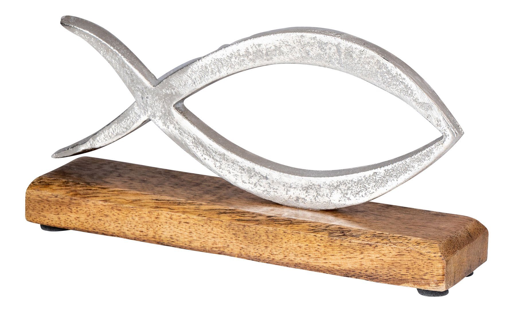 Levandeo® Dekoobjekt, Aufsteller Fisch L13cm Metall günstig online kaufen