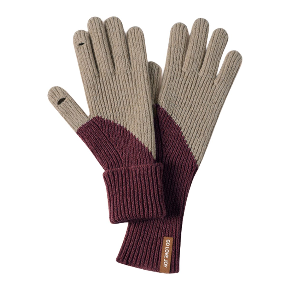 Strickhandschuhe für für winddichte den Warme, Damen Rot Fleece-Fahrradhandschuhe selected carefully Winter