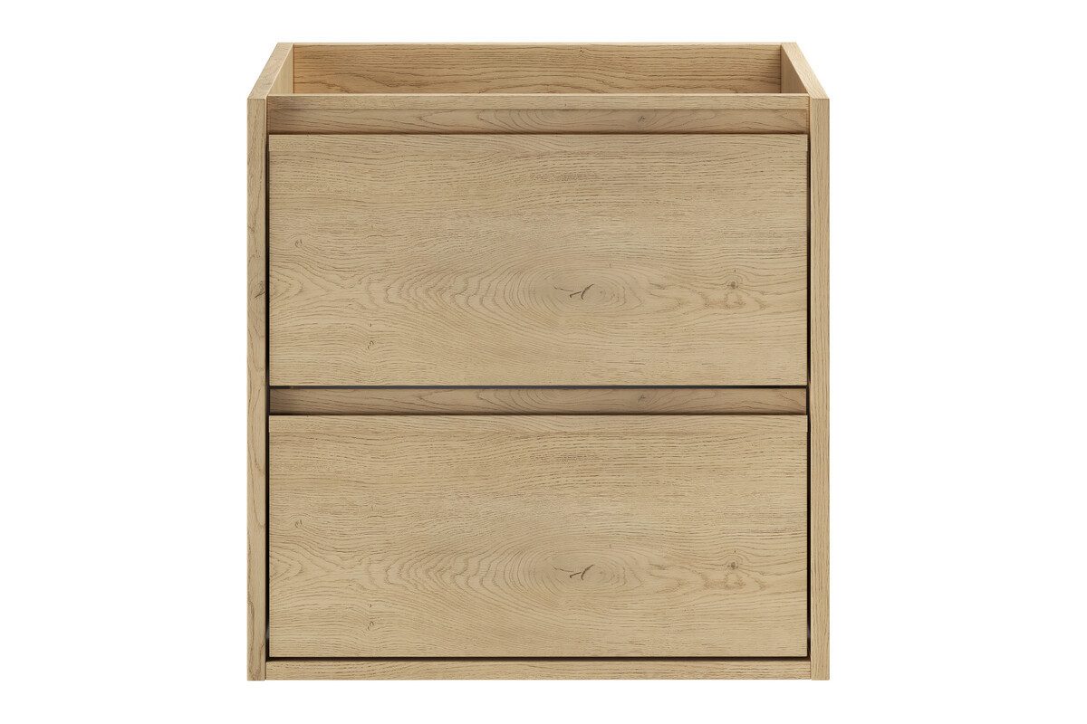 einfachgutemoebel Waschtisch-Set Waschplatz VANDA CREMONA 50cm Schubfach, ohne Oberplatte, cream oak, (Badmöbel Set, 1-St., Waschtisch Unterschrank)