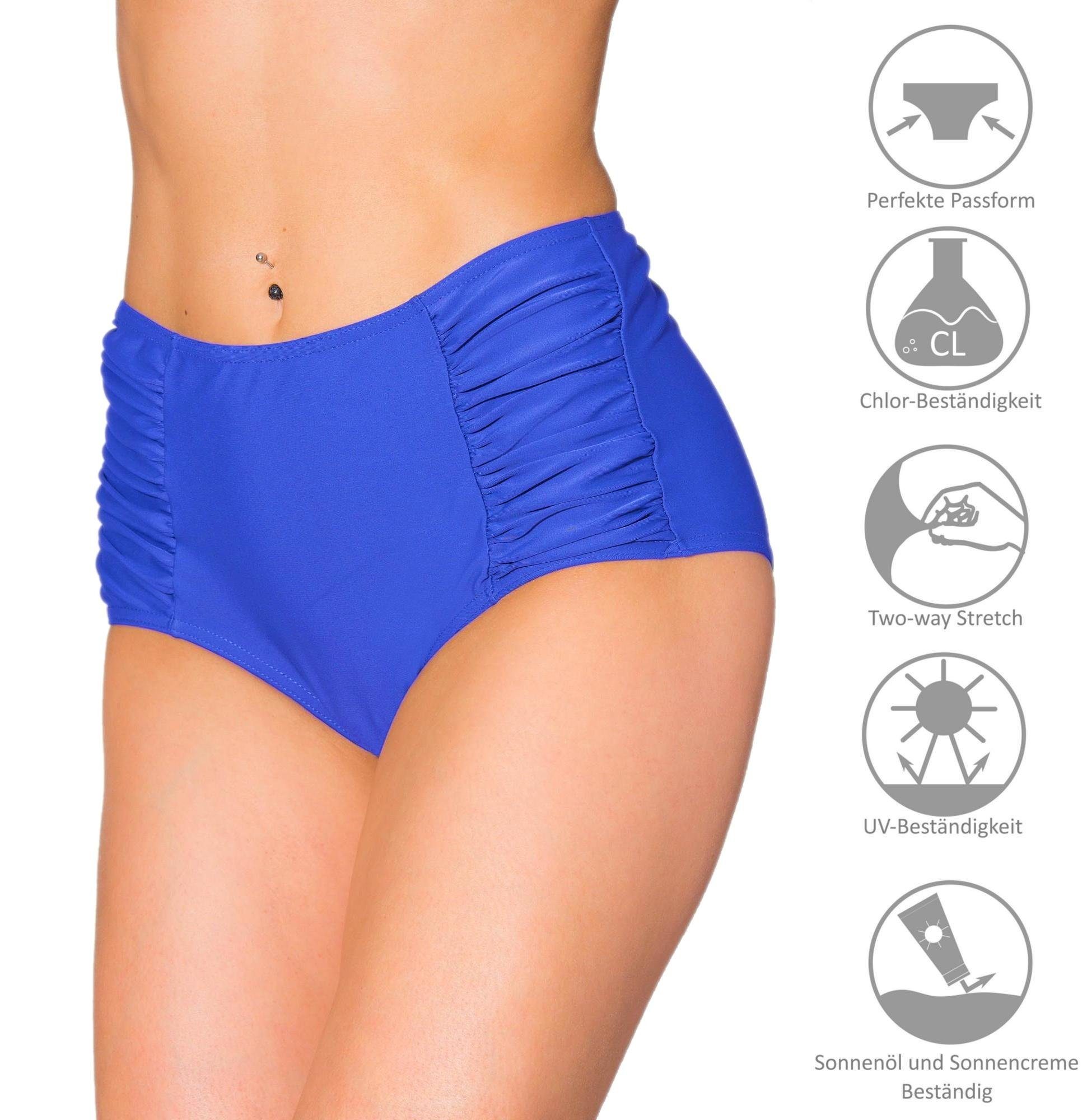 Aquarti Bikini-Hose Aquarti Damen Bikinihose mit Hoher Taille und Raffung – Bild 5 von 5