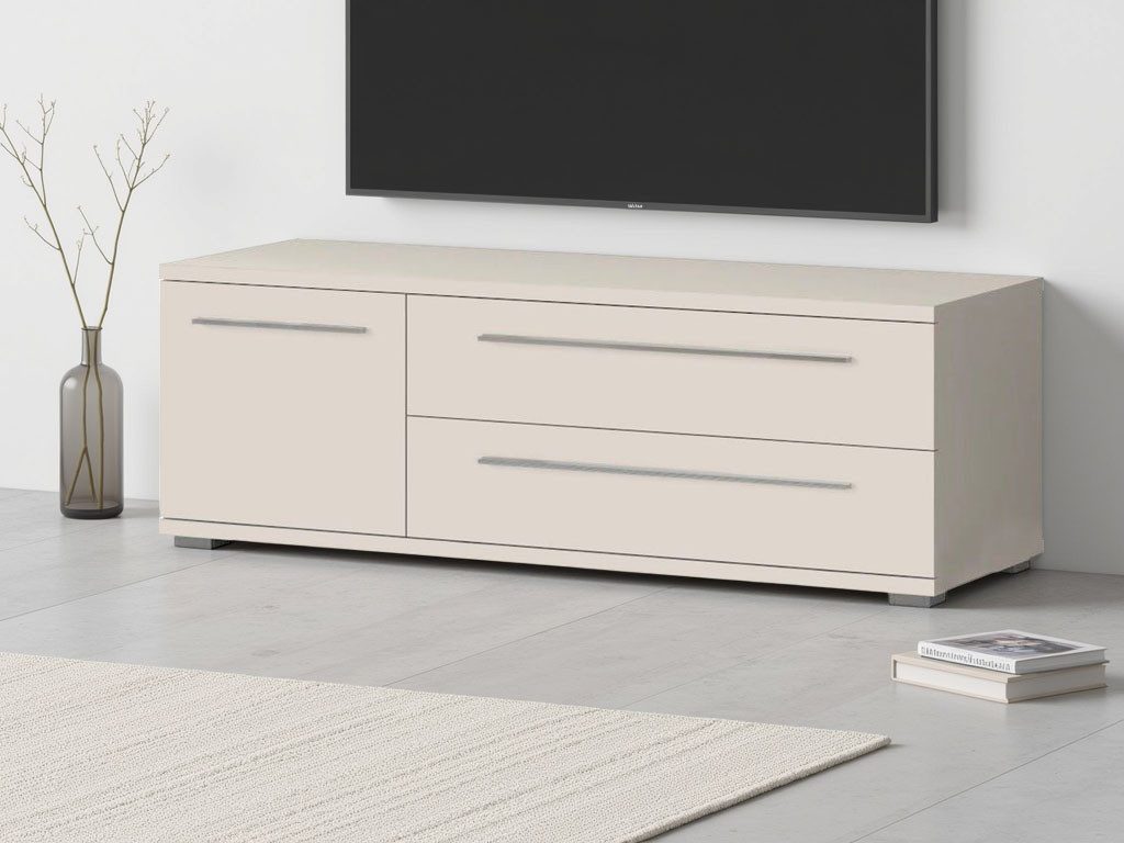 Places of Style TV-Board Piano (H/B/T): 46,2/135/45,2cm), UV lackiert, mit Soft-Close-Funktion