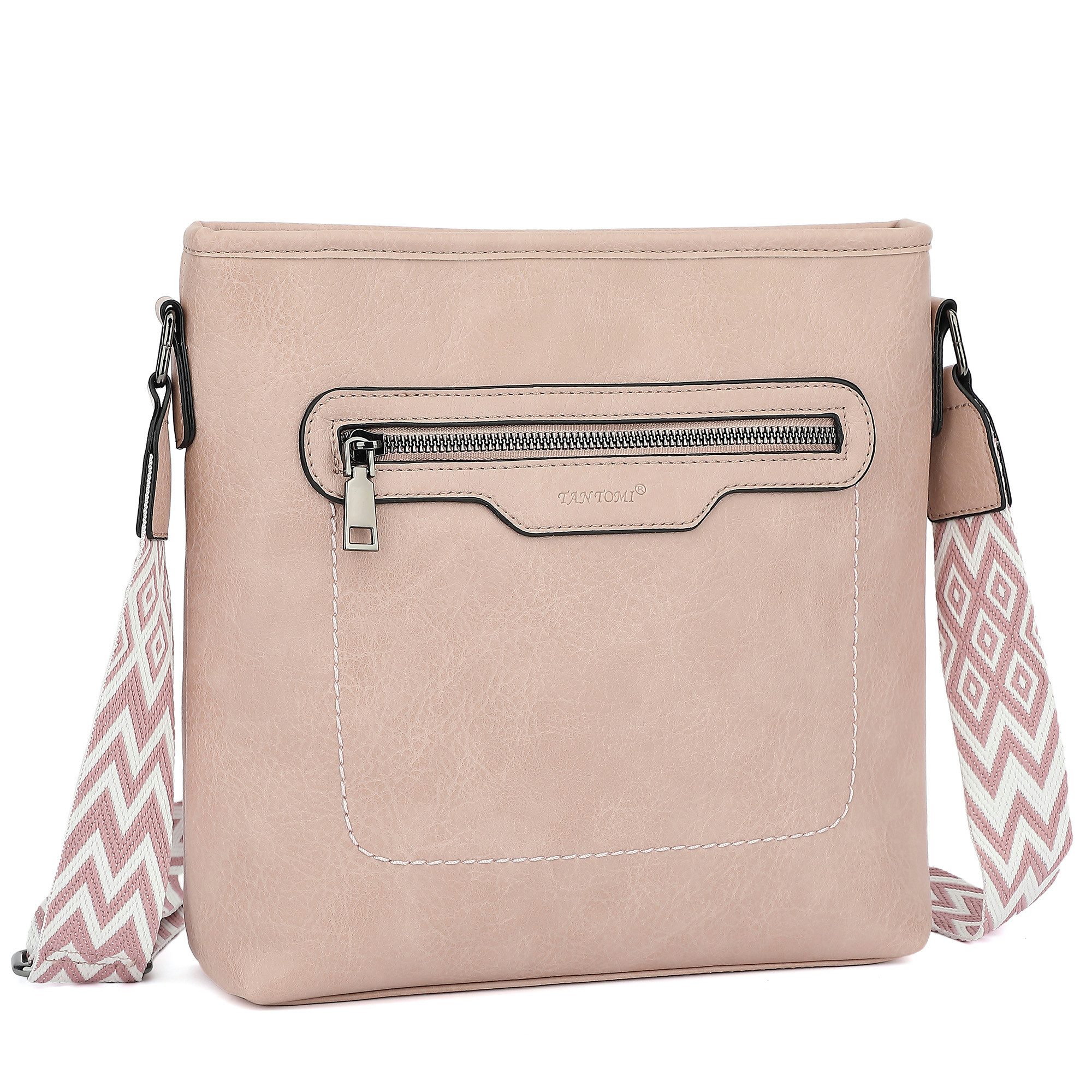 TAN.TOMI Schultertasche Henkeltasche für Damen Modische Umhängetasche Crossbody Bag, Multi-Taschen-Design, Gesäßtasche, verstellbare Schultergurte
