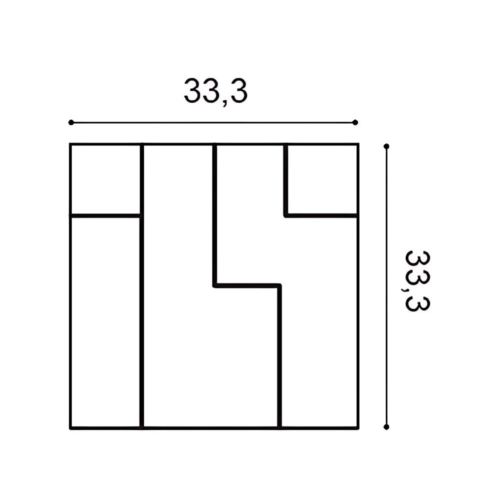 Orac Decor 3D Wandpaneel W102 MODERN CUBI 3D Wandpaneel Zierlement, BxL: 33.3x33.3 cm, 0 qm, (Dekorpaneel, 1-tlg., CUBI Stuck-Wandpaneel Zierelement Dekorelement) weiß vorgrundiert