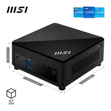MSI CUBI 5 12M-021BDE Mini-PC (Intel Core i5 1255U, Iris® Xe Graphics, Luftkühlung)