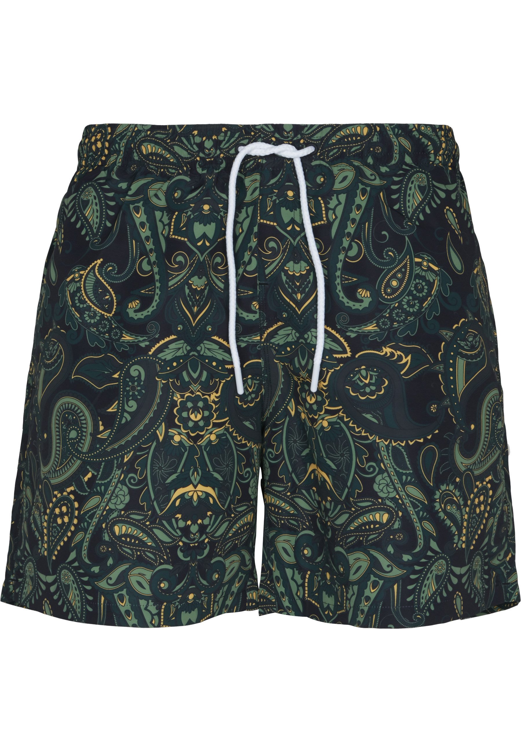 URBAN CLASSICS Badeshorts Urban Classics Herren Paisley Swim Shorts