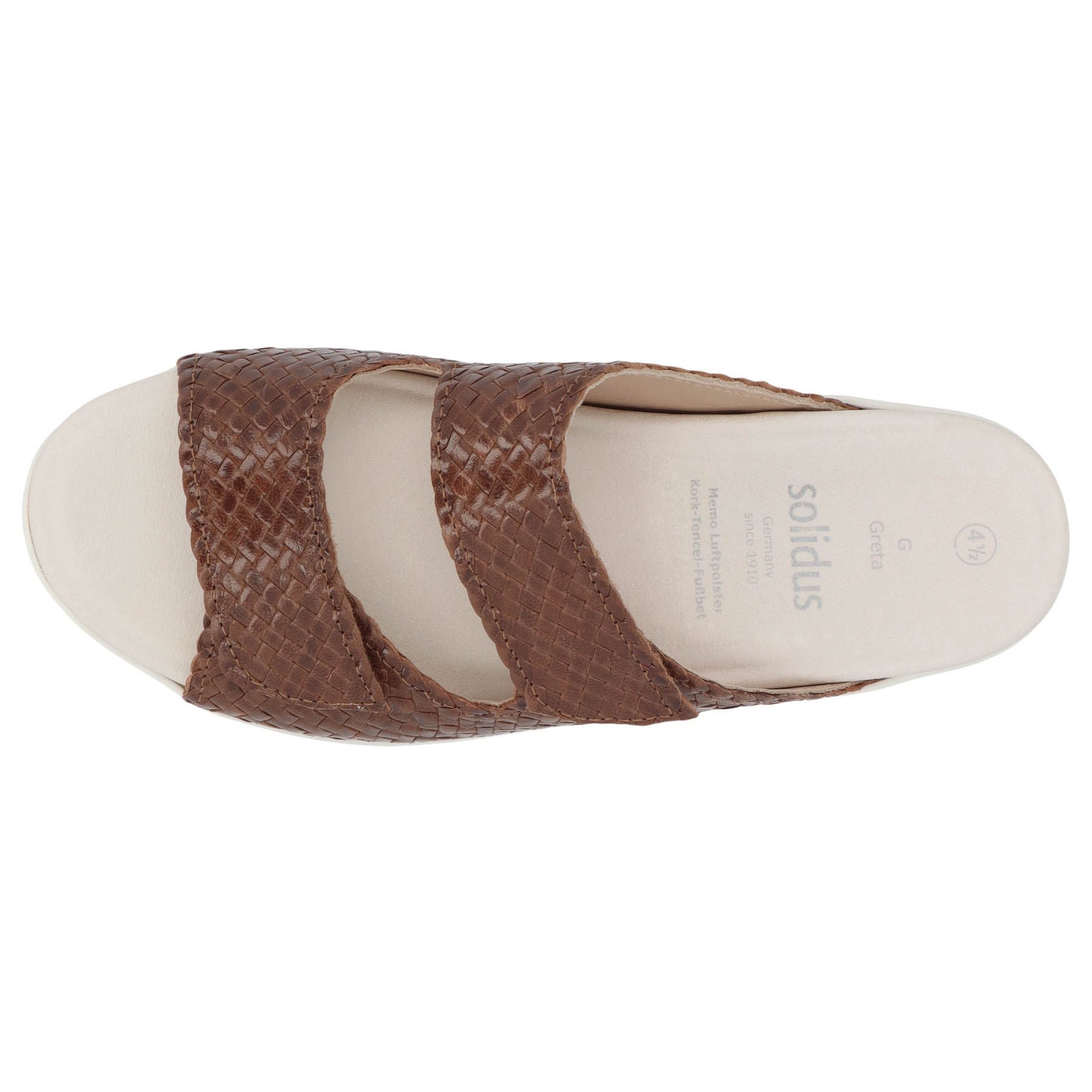SOLIDUS Solidus Erwachsene Solidus Greta Pantolette Leder Klettschuh