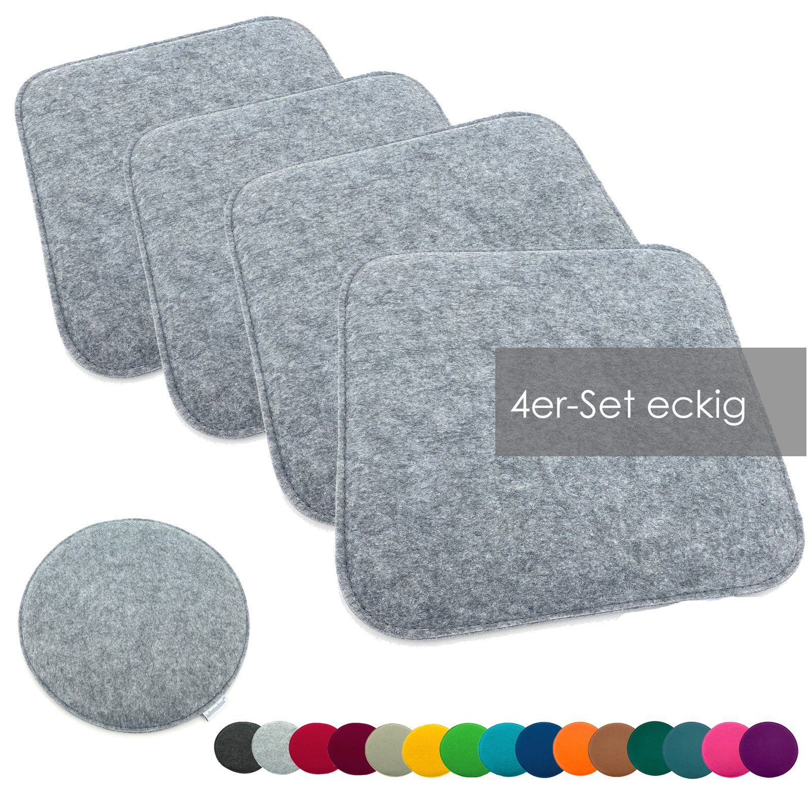 heimtexland Sitzkissen Filz Sitzauflage Stuhlkissen Bankkissen abwaschbar, günstig online kaufen