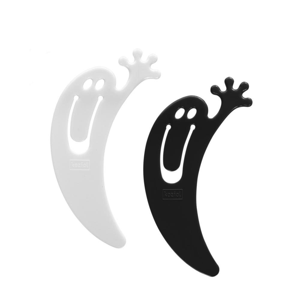 KOZIOL Lesezeichen Jimini Schwarz / Weiß