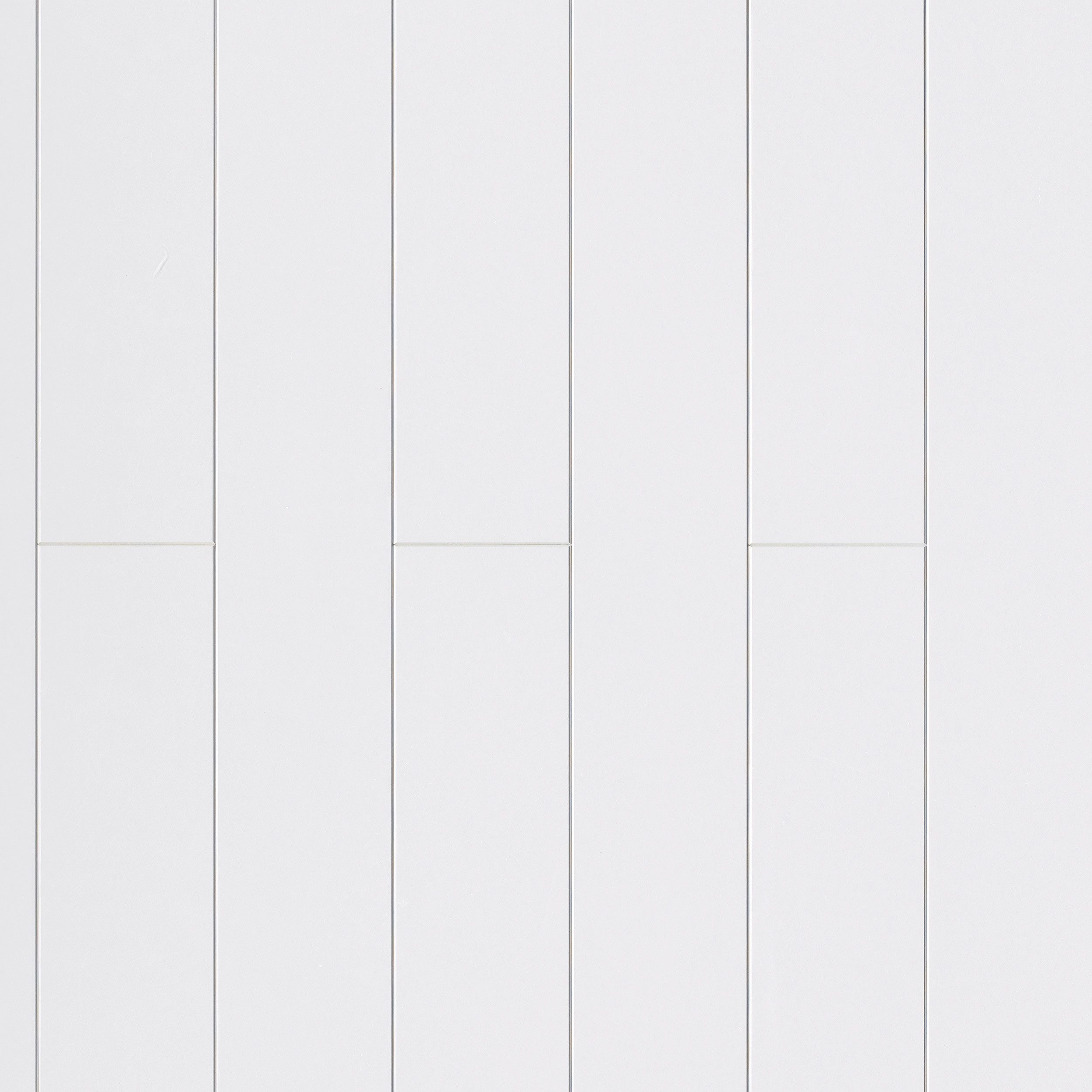PARADOR Dekorpaneele Novara Weiß Hochglanz, BxL: 20,00x257,00 cm, 0,51 qm, (Garantie privat 15 Jahre, 6-tlg., Lichtecht) 0 cm-Fuge mit exklusiver Optik
